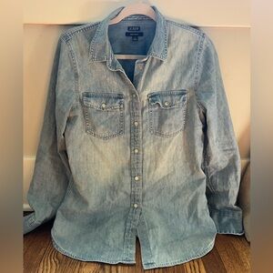 J. Crew Light Denim Chambray